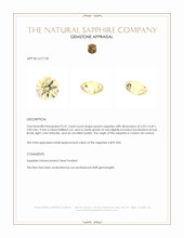 0.41 Ct. Peach Sapphire from Ceylon (Sri Lanka) Appraisal