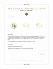 0.43 Ct. Peach Sapphire from Ceylon (Sri Lanka) Appraisal