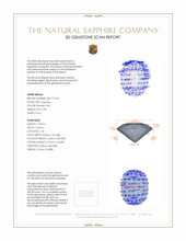 0.89 Ct. Reddish Pink Sapphire from Ceylon (Sri Lanka) 3 D Scan Report