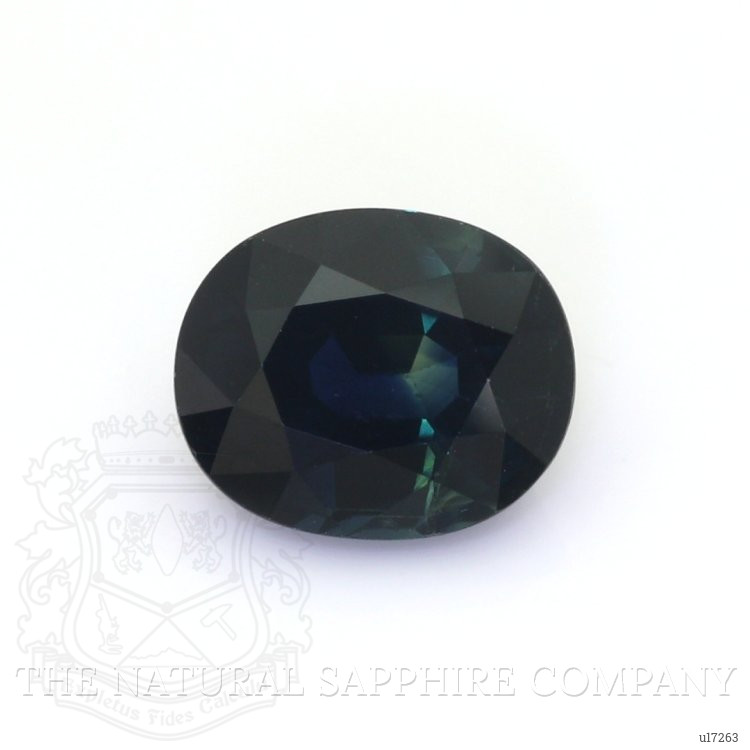 4.90 Ct. Greenish Blue Sapphire from Ceylon (Sri Lanka)