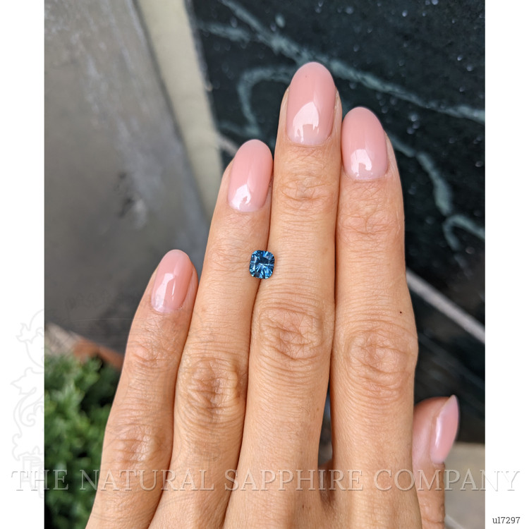 0.82 Ct. Greenish Blue Sapphire from Montana
