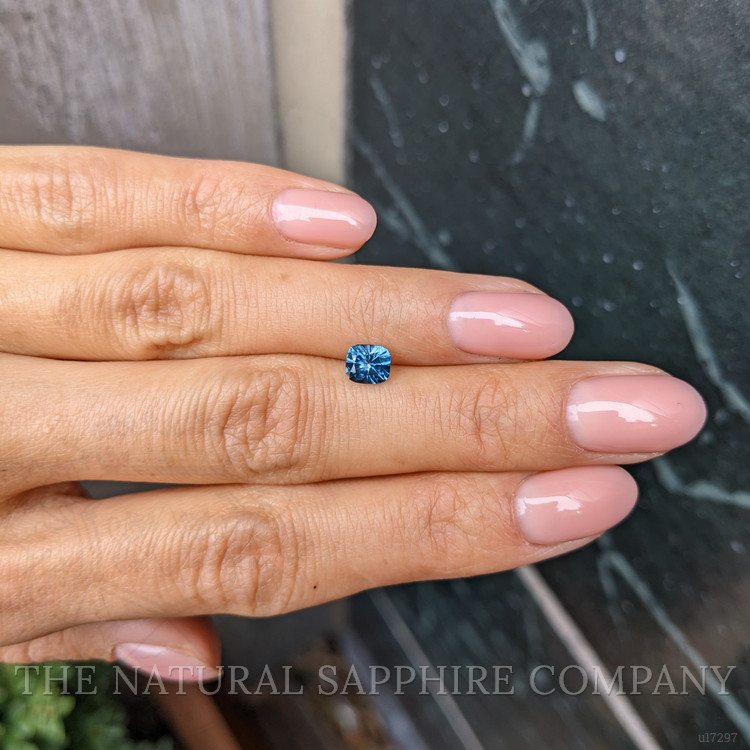 0.82 Ct. Greenish Blue Sapphire from Montana