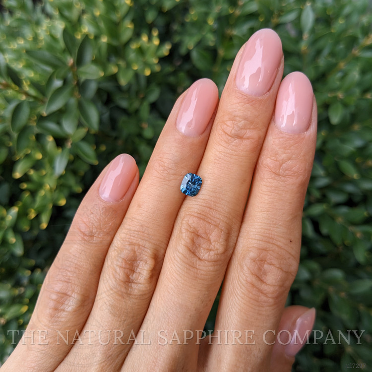 0.82 Ct. Greenish Blue Sapphire from Montana