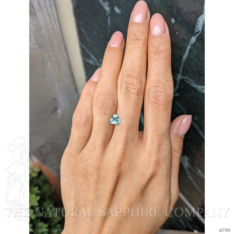 1.02 Ct. Greenish Blue Sapphire from Montana