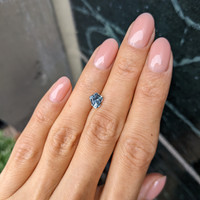 1.10 Ct. Greenish Blue Sapphire from Montana Life Style