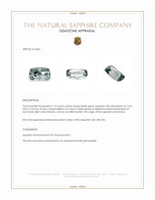 1.18 Ct. Bluish Green Sapphire from Montana Appraisal