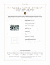 1.18 Ct. Bluish Green Sapphire from Montana Scan Report