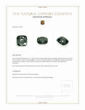 1.27 Ct. Bluish Green Sapphire from Montana Appraisal