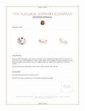 3.03 Ct. Peach Sapphire from Ceylon (Sri Lanka) Appraisal