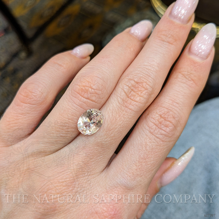 3.03 Ct. Peach Sapphire from Ceylon (Sri Lanka)