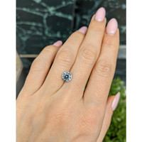 1.92 Ct. Greenish Blue Sapphire from Montana Life Style