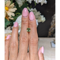 2.03 Ct. Yellowish Green Sapphire from Montana Life Style