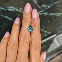 2.53 Ct. Greenish Blue Sapphire from Montana Life Style