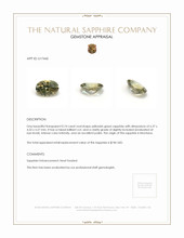 0.74 Ct. Yellowish Green Sapphire from Montana Appraisal