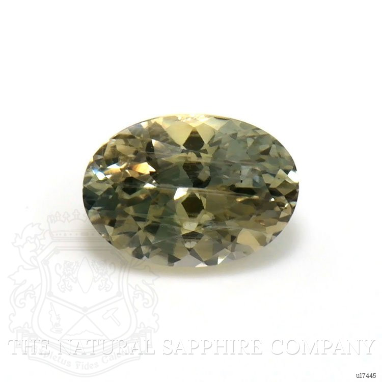 0.74 Ct. Yellowish Green Sapphire from Montana