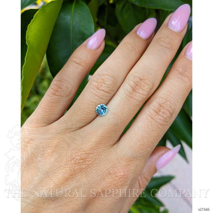 0.74 Ct. Bluish Green Sapphire from Montana