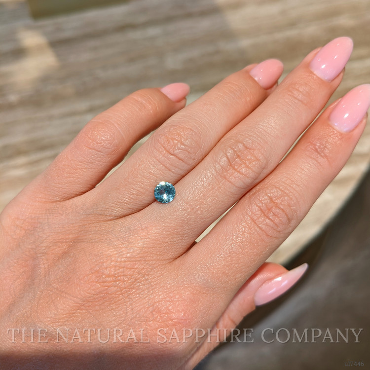 0.74 Ct. Bluish Green Sapphire from Montana