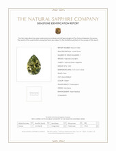 0.80 Ct. Green Sapphire from Montana Scan Report