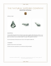0.83 Ct. Green Sapphire from Montana Appraisal