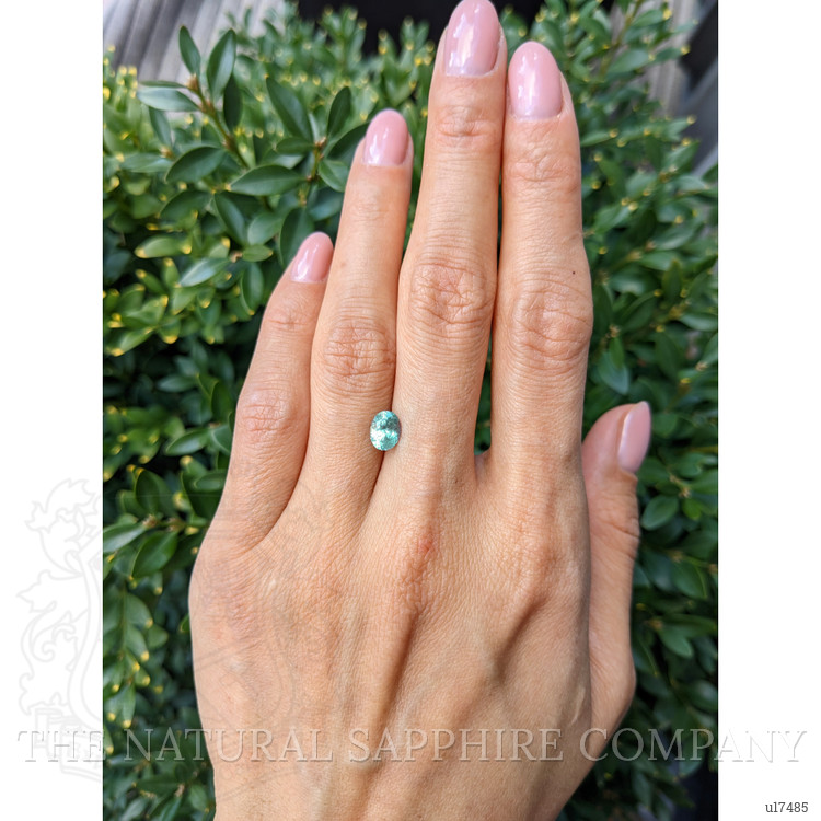 1.19 Ct. Bluish Green Sapphire from Montana