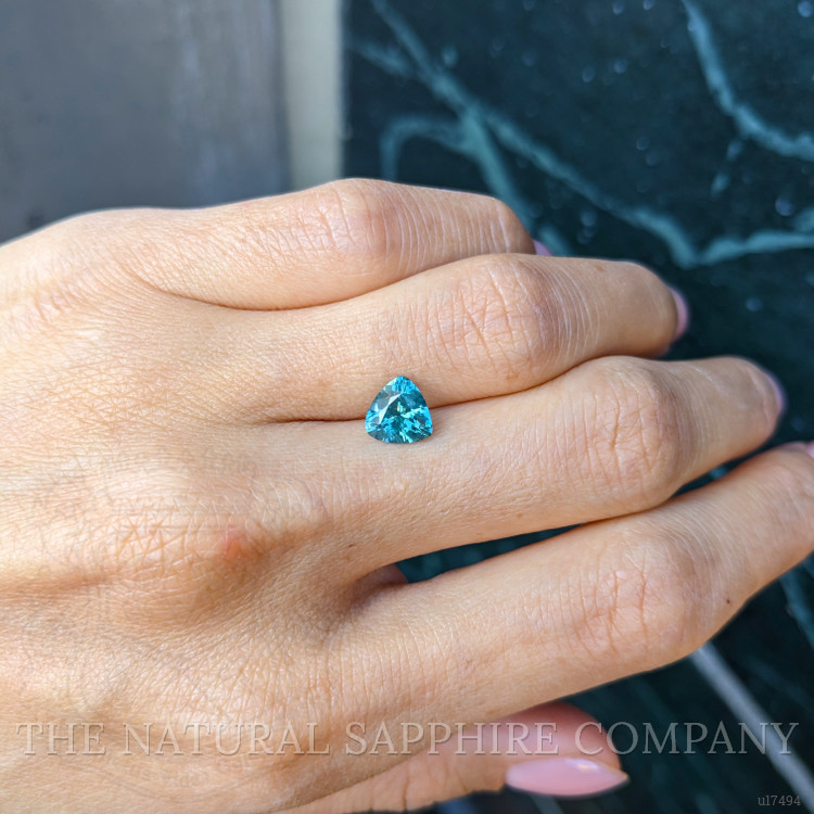 1.55 Ct. Greenish Blue Sapphire from Montana