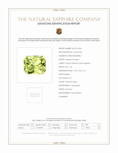 1.66 Ct. Yellowish Green Sapphire from Montana Scan Report