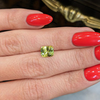 1.66 Ct. Yellowish Green Sapphire from Montana Life Style
