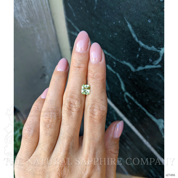 1.66 Ct. Yellowish Green Sapphire from Montana