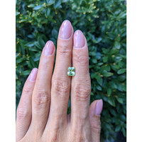 1.66 Ct. Yellowish Green Sapphire from Montana Life Style