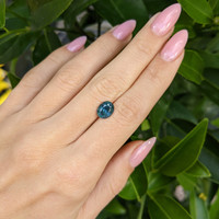 2.52 Ct. Greenish Blue Sapphire from Montana Life Style