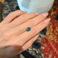 2.52 Ct. Greenish Blue Sapphire from Montana Life Style