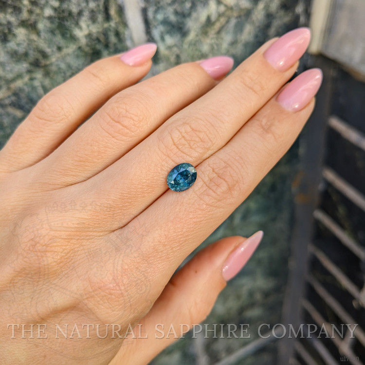 2.52 Ct. Greenish Blue Sapphire from Montana