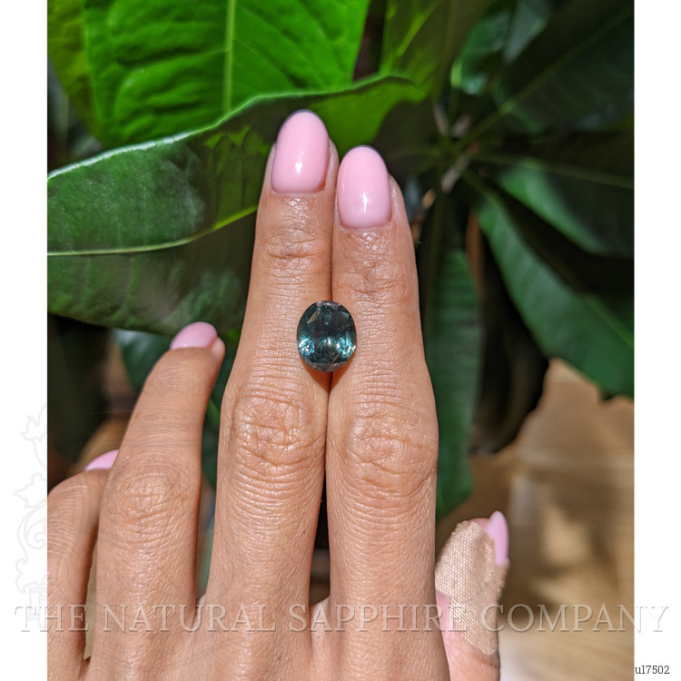 7.02 Ct. Bluish Green Sapphire from Montana