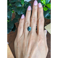 7.02 Ct. Bluish Green Sapphire from Montana Life Style