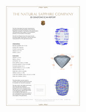 0.99 Ct. Sapphire from Montana 3 D Scan Report