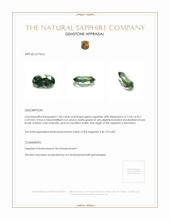 1.06 Ct. Green Sapphire from Montana Appraisal