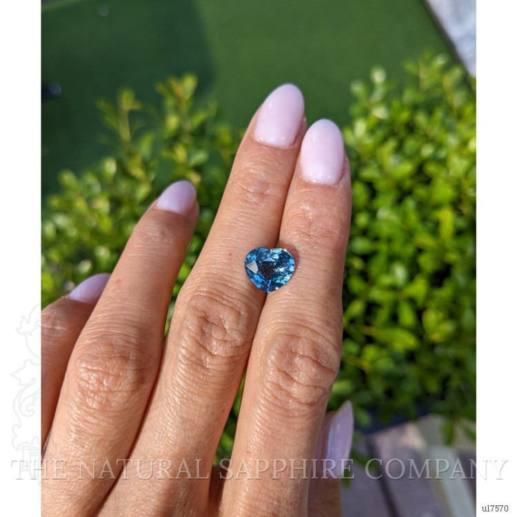 3.25 Ct. Greenish Blue Sapphire from East Africa