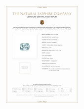 0.68 Ct. Bluish Green Sapphire from Burma (Myanmar) Scan Report