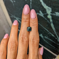 3.02 Ct. Bluish Green Sapphire from Ceylon (Sri Lanka) Life Style