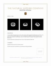 0.56 Ct. White Sapphire from Burma (Myanmar) Appraisal