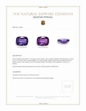 1.53 Ct. Color Change Sapphire from Ceylon (Sri Lanka) Appraisal