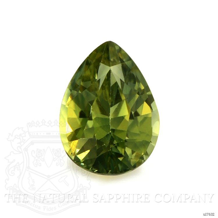 1.29 Ct. Yellowish Green Sapphire from Ceylon (Sri Lanka)