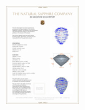 1.29 Ct. Sapphire from Ceylon (Sri Lanka) 3 D Scan Report