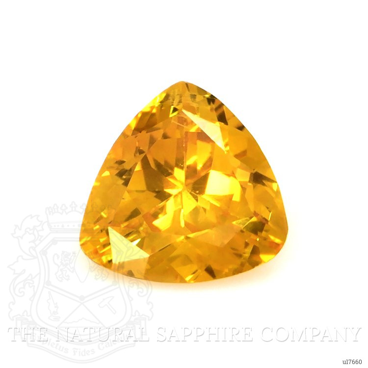 0.73 Ct. Orange Sapphire from Ceylon (Sri Lanka)