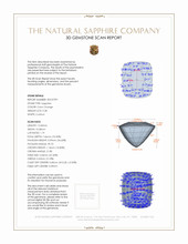 9.28 Ct. Sapphire from Ceylon (Sri Lanka) 3 D Scan Report