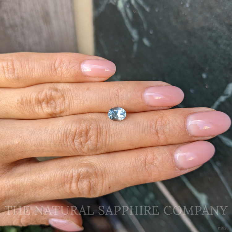 1.33 Ct. Greenish Blue Sapphire from Montana