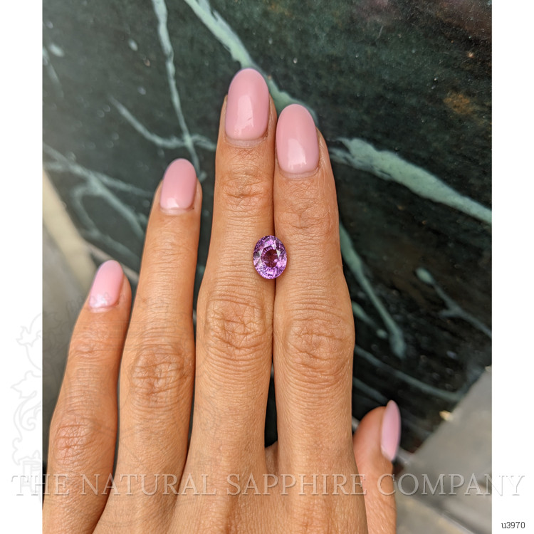 2.98 Ct. Pinkish Purple Sapphire from Ceylon (Sri Lanka)
