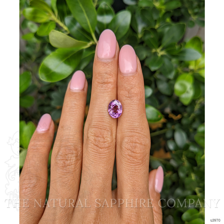 2.98 Ct. Pinkish Purple Sapphire from Ceylon (Sri Lanka)