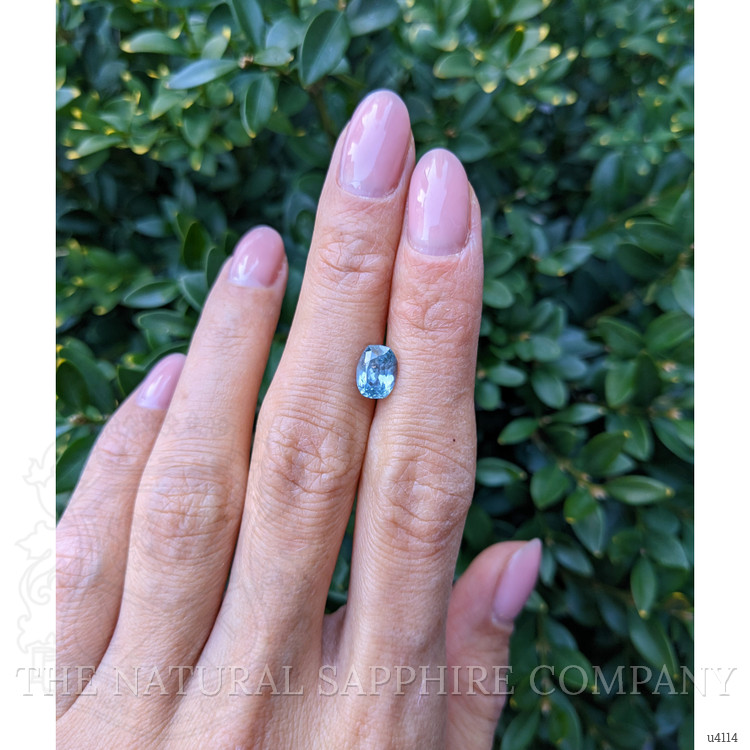 1.88 Ct. Greenish Blue Sapphire from Montana