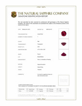 0.46 Ct. Ruby from Tanzania Scan Report